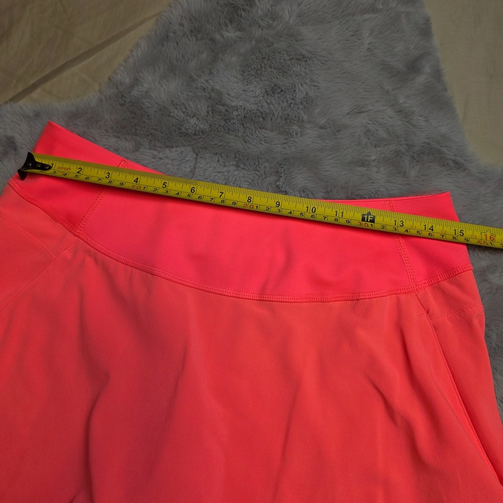 Puma Golf Skort Solid Neon Coral Pink Athletic Tennis Skirt Size Large 595853-22 - Picture 3 of 7